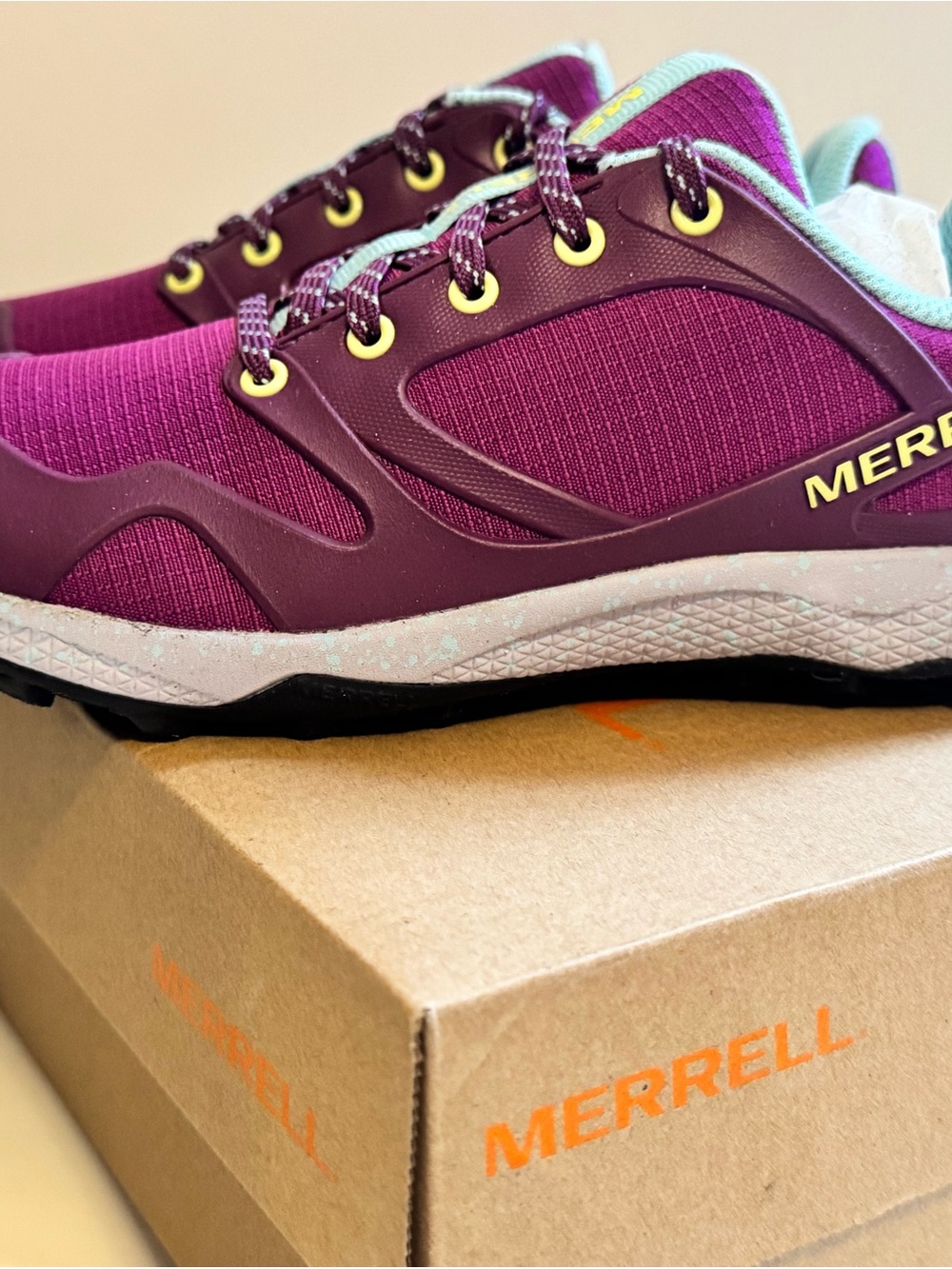 Merrell Kid Girl Purple Turquoise Trail Run Sneakers